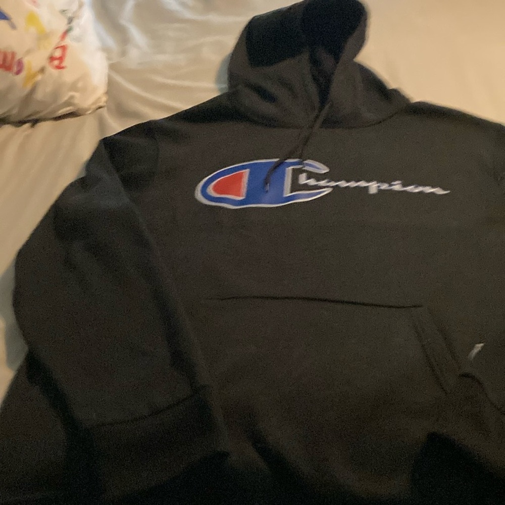 Champion Black Pullover Hoodie